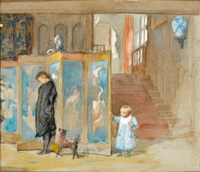 Study for a Portrait of Frederica with Screen, c.1878